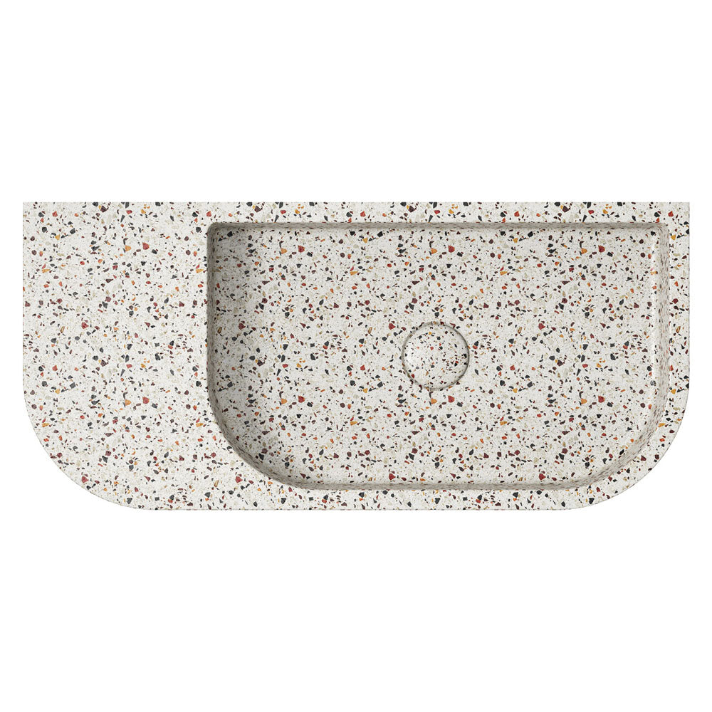 Blanca Right-Hand Concrete Wall Basin
