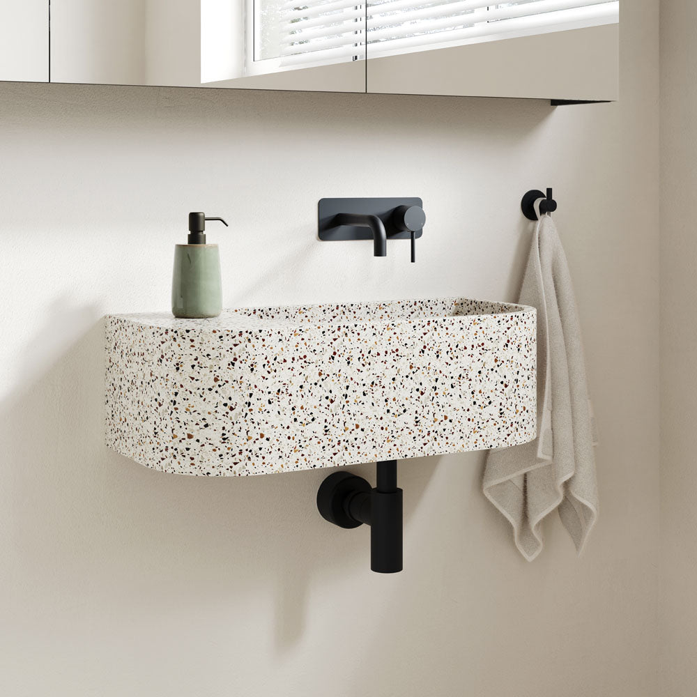 Blanca Right-Hand Concrete Wall Basin