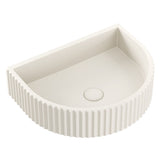 Valentina Concrete Fluted Arch Wall Basin