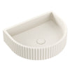 Valentina Concrete Fluted Arch Wall Basin