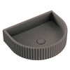 Valentina Concrete Fluted Arch Wall Basin