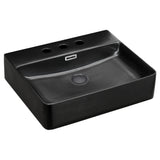 Petra 500 Above Counter Basin with Overflow - 3 Tap Holes