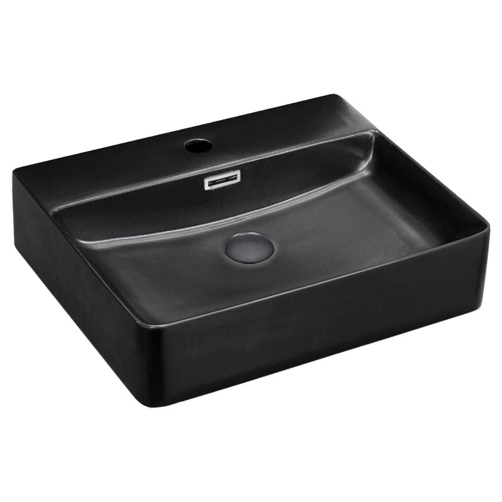 Petra 500 Above Counter Basin with Overflow - 1 Tap Hole