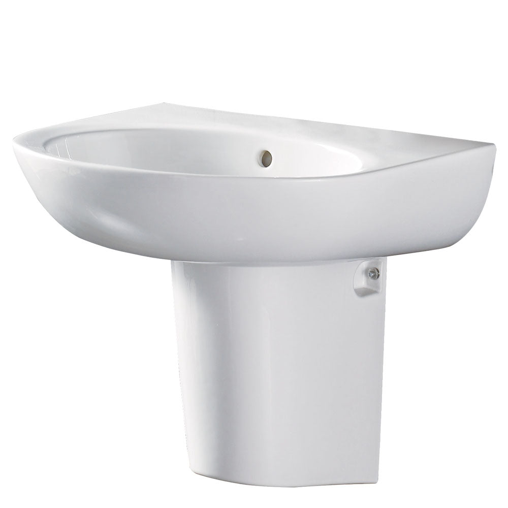 Stella Care 560 Ceramic Wall Basin with Shroud