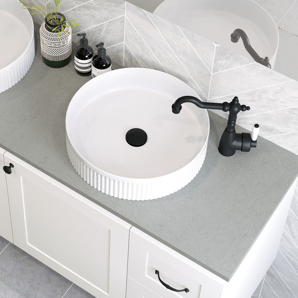 Eleanor Fluted Round Above Counter Basin