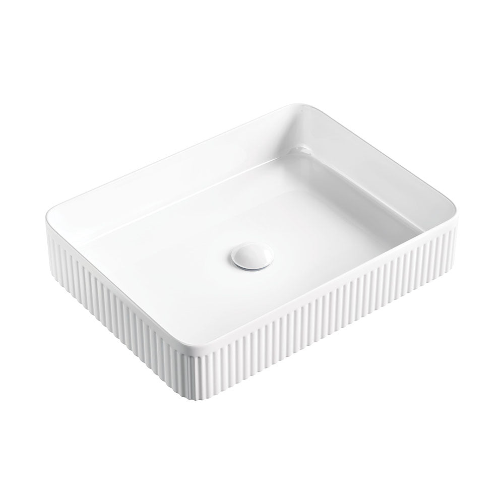 Eleanor Fluted Rectangular Above Counter Basin