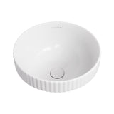 Eleanor Fluted Round Semi Inset Basin with Overflow