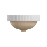 Eleanor Fluted Round Semi Inset Basin with Overflow