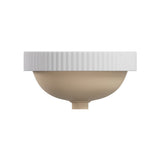 Eleanor Fluted Round Semi Inset Basin with Overflow