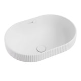 Eleanor Fluted Oval Semi Inset Basin with Overflow