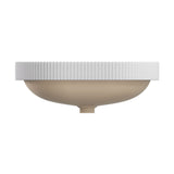 Eleanor Fluted Oval Semi Inset Basin with Overflow