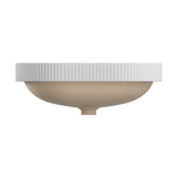 Eleanor Fluted Oval Semi Inset Basin with Overflow