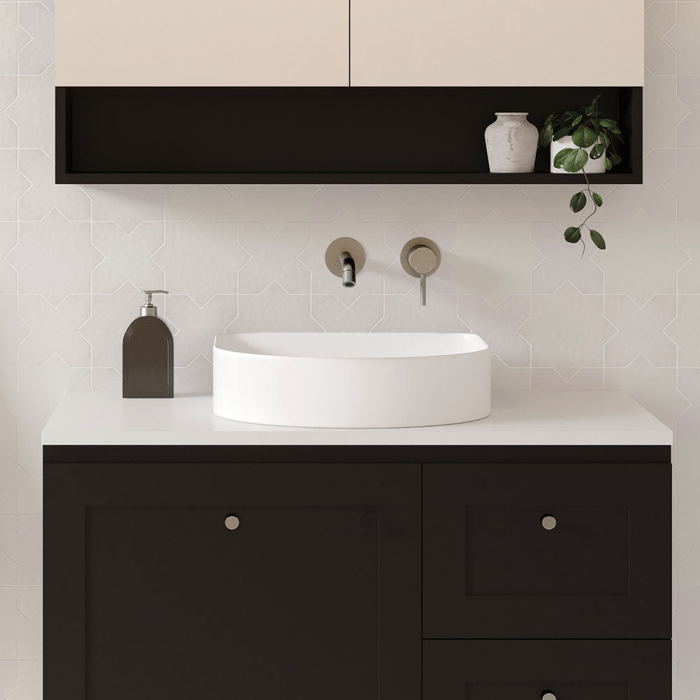 Forma Arch Design Gloss White Above Counter Basin