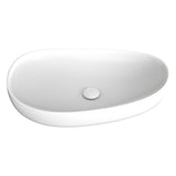 Pebble Large 650 Slim Edge Ceramic Basin