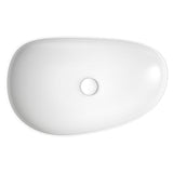 Pebble Large 650 Slim Edge Ceramic Basin