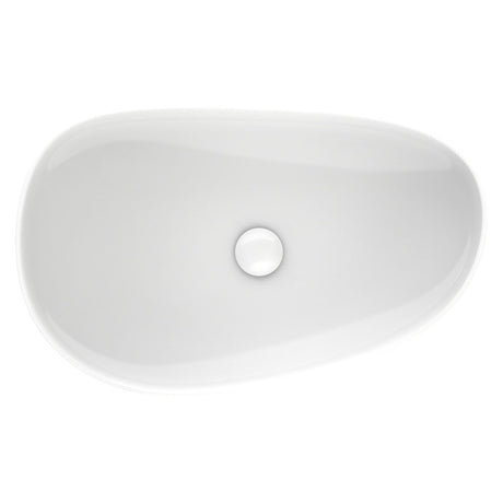 Pebble Large 650 Slim Edge Ceramic Basin