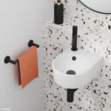 Junior Wall Hung Basin White Ceramic