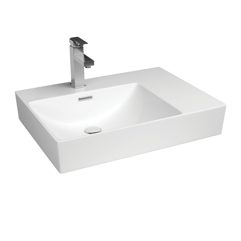 Tono 600 Wall Hung Basin Left Hand Bowl