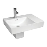 Tono 600 Wall Hung Basin with Shroud Left Hand Bowl