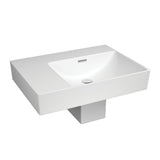 Tono 600 Wall Hung Basin with Shroud Right Hand Bowl