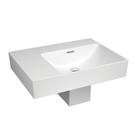 Tono 600 Wall Hung Basin with Shroud Right Hand Bowl
