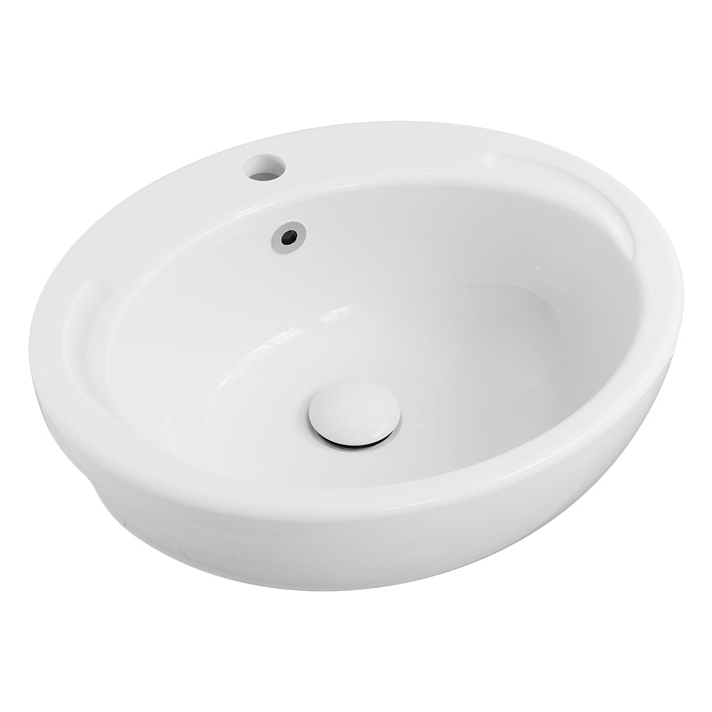 Micki Semi Recessed Round Basin