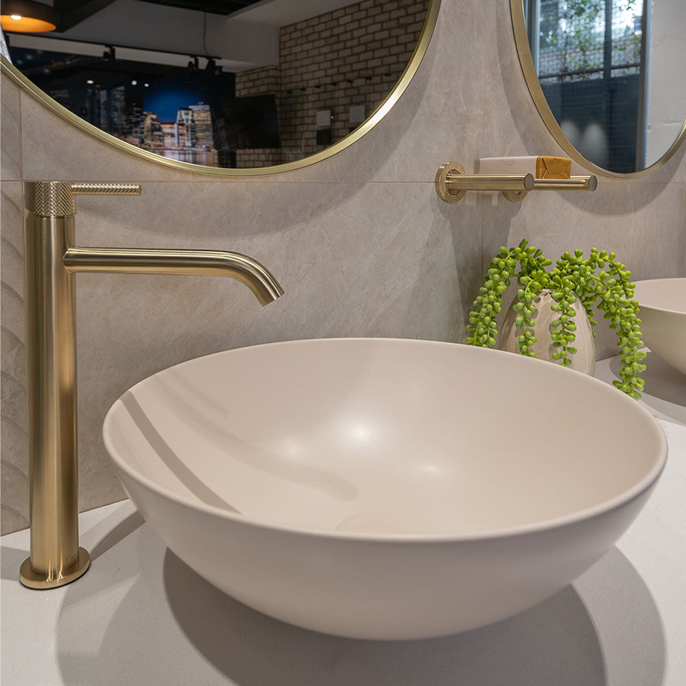 Aluca Slim Edge 400mm Ceramic Above Counter Basin