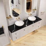 Aluca Slim Edge 400mm Ceramic Above Counter Basin