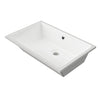 Rectangle Undermount Basin 530mm Gloss White