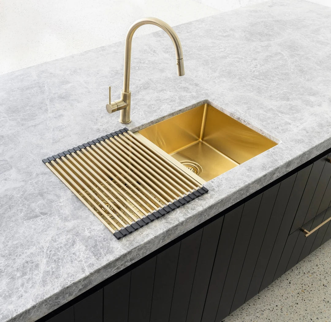 Lavello - Brushed Bronze Gold Rolling Mat Protector