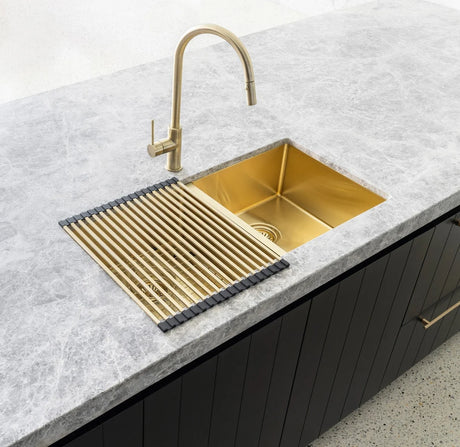 Lavello - Brushed Bronze Gold Rolling Mat Protector