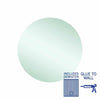 Ablaze - Rio Polished Edge Round Mirror - 600mmØ Glue-to-Wall and Demister