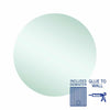 Ablaze - Rio Polished Edge Round Mirror - 700mmØ Glue-to-Wall and Demister