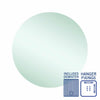 Ablaze - Rio Polished Edge Round Mirror - 700mmØ with Hangers and Demister