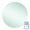 Ablaze - Rio Polished Edge Round Mirror - 800mmØ with Hangers