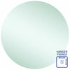 Ablaze - Rio Polished Edge Round Mirror - 900mmØ with Hangers