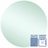 Ablaze - Rio Polished Edge Round Mirror - 900mmØ with Hangers and Demister