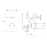 Zenon - Noir Shower Mixer Diverter