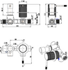Mica Fluted Shower Mixer Diverter - Sideways