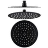 Mica - Matte Black 200mm Round Shower Head
