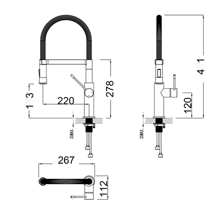 Vivo - Pull-Out Sink Mixer