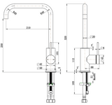 Mica Soft-Square Sink Mixer
