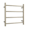 Thermorail - Straight/Round 550x550x122mm 41Watts 4 Bars - Brushed Nickel