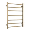 Thermorail - Straight/Round 600x800x122mm 80Watts 7 Bars - Brushed Brass
