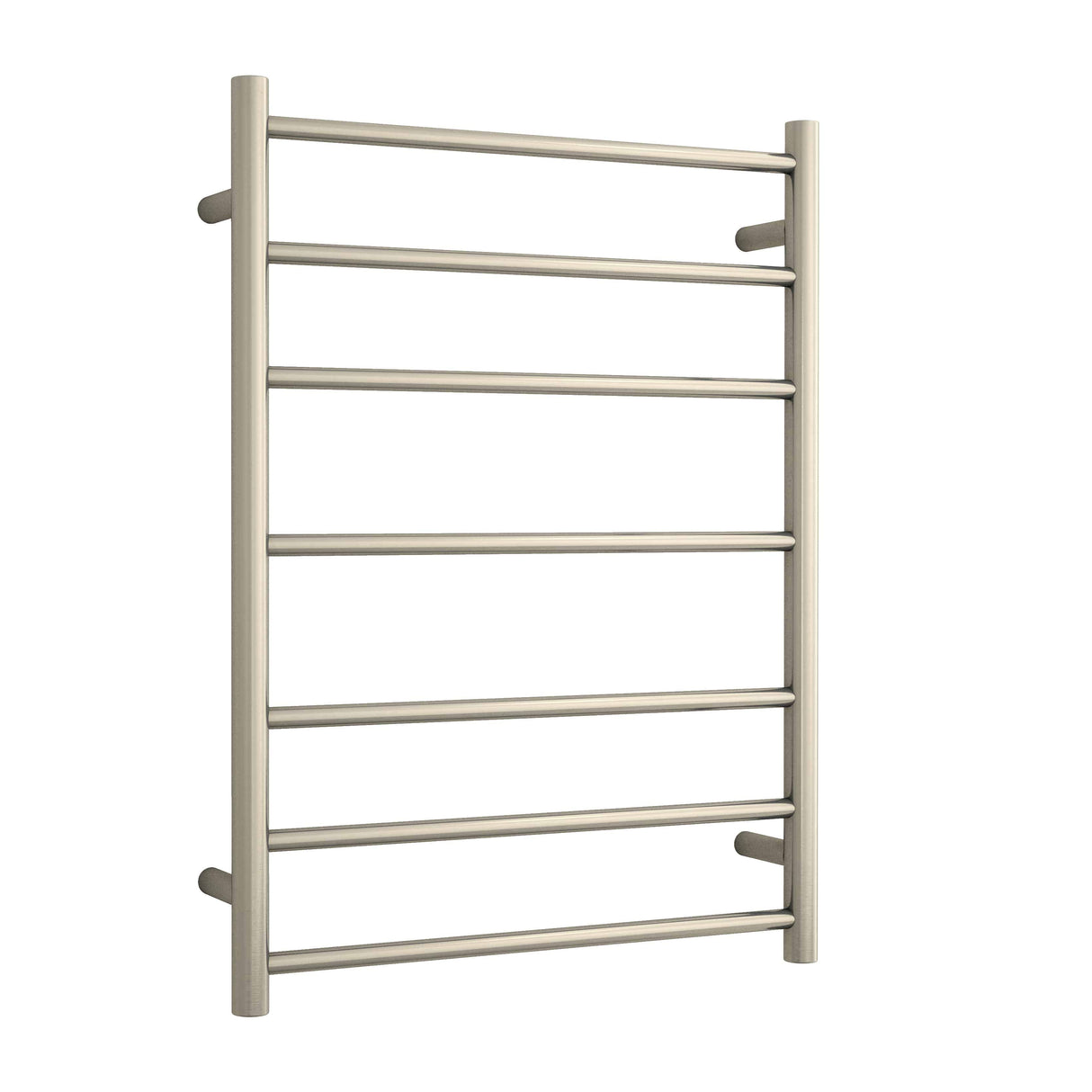 Thermorail - Straight/Round 600x800x122mm 80Watts 7 Bars - Brushed Nickel