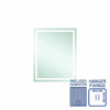 Ablaze - Sierra Rectangle Polished Edge Mirror with Sandblasted Border - 600x750mm with Hangers and Demister