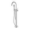 Star Mini - Polished Chrome Freestanding Bath Spout w Handshower & Mixer