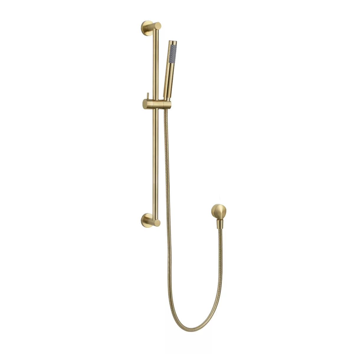 Star Mini - Brushed Brass Hand Shower on Sliding Rail – Eos Bathware