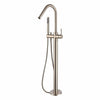 Star Mini - Brushed Nickel Freestanding Bath Spout w Handshower