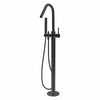 Star Mini - Matte Black Freestanding Bath Spout w Handshower